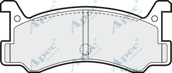 APEC BRAKING Комплект тормозных колодок, дисковый тормоз PAD579